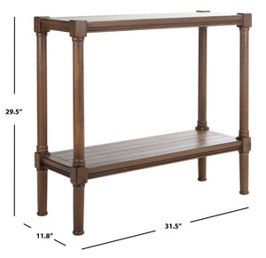 Safavieh Rafiki Console Table - British Colonial Charm For Entryways, Living Rooms & Versatile Spaces Brown CNS5714C
