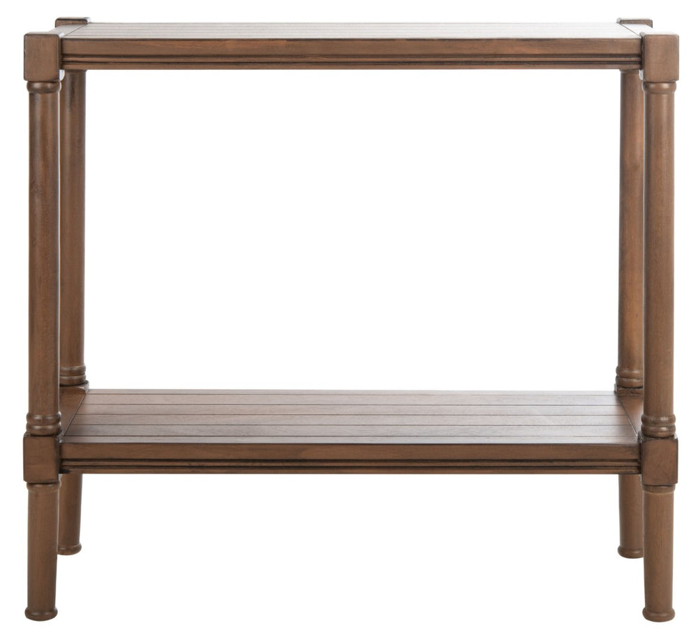 Safavieh Rafiki Console Table - British Colonial Charm For Entryways, Living Rooms & Versatile Spaces Brown CNS5714C