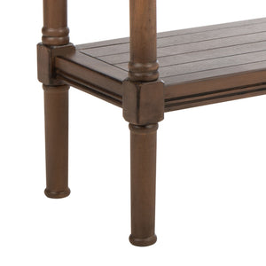 Safavieh Rafiki Console Table - British Colonial Charm For Entryways, Living Rooms & Versatile Spaces Brown CNS5714C