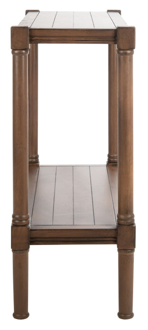 Safavieh Rafiki Console Table - British Colonial Charm For Entryways, Living Rooms & Versatile Spaces Brown CNS5714C