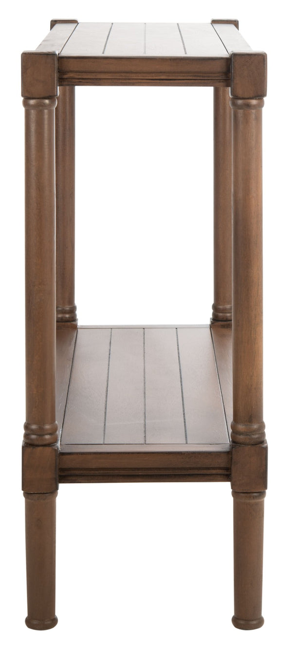 Safavieh Rafiki Console Table - British Colonial Charm For Entryways, Living Rooms & Versatile Spaces Brown CNS5714C