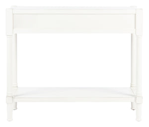 Safavieh Filbert 2 Drawer Console Table – Timeless Charm Meets Modern Minimalism For Entryway & Living Spaces Distressed White CNS5716A