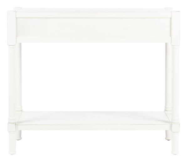 Safavieh Filbert 2 Drawer Console Table – Timeless Charm Meets Modern Minimalism For Entryway & Living Spaces Distressed White CNS5716A
