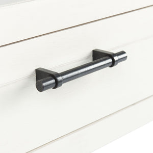Safavieh Filbert 2 Drawer Console Table – Timeless Charm Meets Modern Minimalism For Entryway & Living Spaces Distressed White CNS5716A