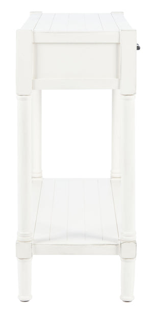 Safavieh Filbert 2 Drawer Console Table – Timeless Charm Meets Modern Minimalism For Entryway & Living Spaces Distressed White CNS5716A