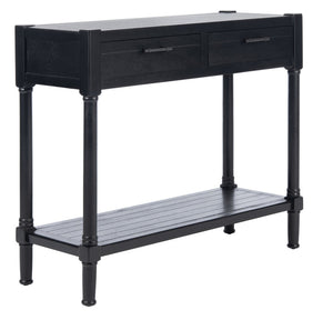 Safavieh Filbert 2 Drawer Console Table – Timeless Charm Meets Modern Minimalism For Entryway & Living Spaces Black CNS5716B
