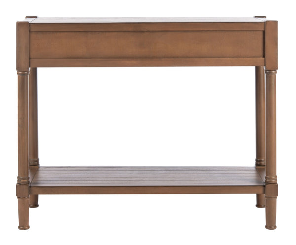 Safavieh Filbert 2 Drawer Console Table – Timeless Charm Meets Modern Minimalism For Entryway & Living Spaces Brown CNS5716C