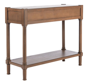Safavieh Filbert 2 Drawer Console Table – Timeless Charm Meets Modern Minimalism For Entryway & Living Spaces Brown CNS5716C