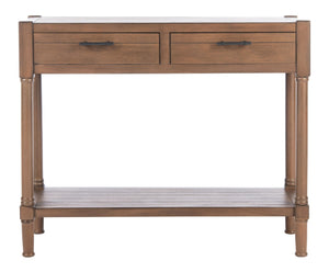 Safavieh Filbert 2 Drawer Console Table – Timeless Charm Meets Modern Minimalism For Entryway & Living Spaces Brown CNS5716C