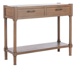 Safavieh Filbert 2 Drawer Console Table – Timeless Charm Meets Modern Minimalism For Entryway & Living Spaces Brown CNS5716C