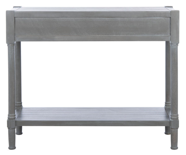 Safavieh Filbert 2 Drawer Console Table – Timeless Charm Meets Modern Minimalism For Entryway & Living Spaces White Washed Grey CNS5716D
