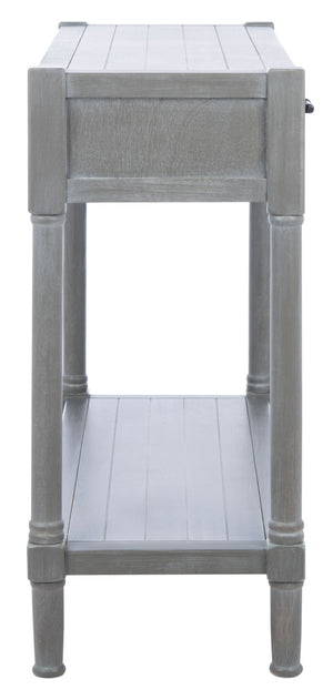 Safavieh Filbert 2 Drawer Console Table – Timeless Charm Meets Modern Minimalism For Entryway & Living Spaces White Washed Grey CNS5716D