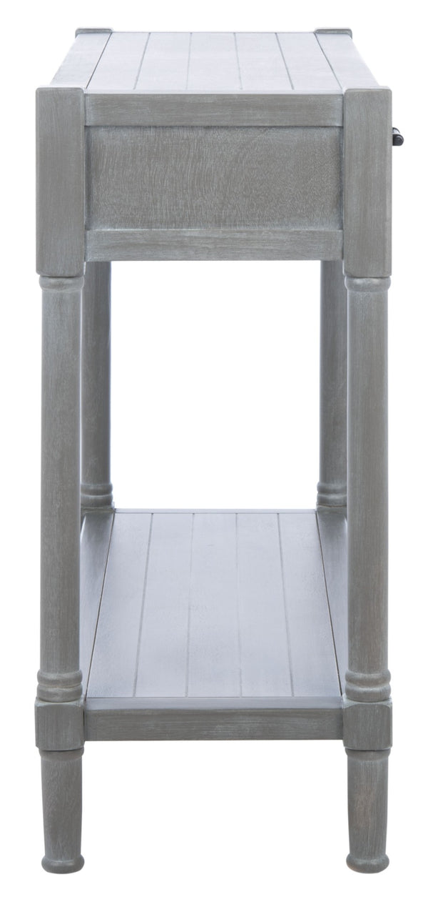 Safavieh Filbert 2 Drawer Console Table – Timeless Charm Meets Modern Minimalism For Entryway & Living Spaces White Washed Grey CNS5716D