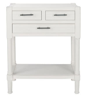 Safavieh Filbert 3 Drawer Console Table - Modern Minimalist Design With Timeless Elegance For Any Space Distressed White CNS5717A