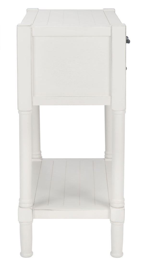 Safavieh Filbert 3 Drawer Console Table - Modern Minimalist Design With Timeless Elegance For Any Space Distressed White CNS5717A