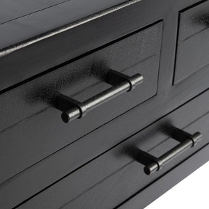 Safavieh Filbert 3 Drawer Console Table - Modern Minimalist Design With Timeless Elegance For Any Space Black CNS5717B