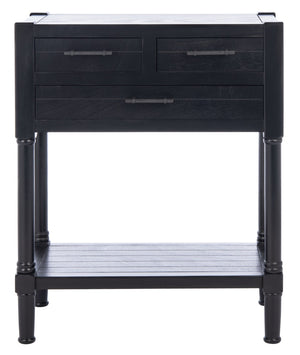 Safavieh Filbert 3 Drawer Console Table - Modern Minimalist Design With Timeless Elegance For Any Space Black CNS5717B