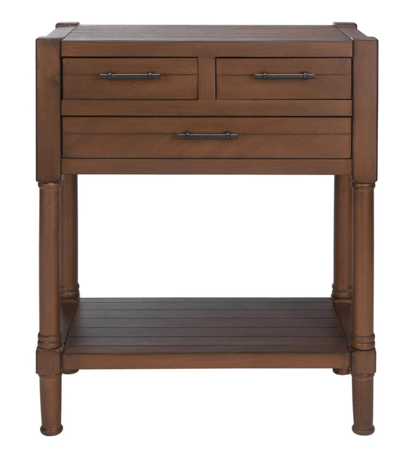 Safavieh Filbert 3 Drawer Console Table - Modern Minimalist Design With Timeless Elegance For Any Space Brown CNS5717C