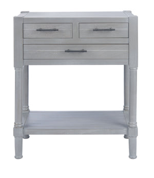 Safavieh Filbert 3 Drawer Console Table - Modern Minimalist Design With Timeless Elegance For Any Space White Washed Grey CNS5717D
