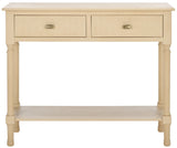 Safavieh Halton 2Drw Console Table Natural 35.5" x 13" x 29.5"