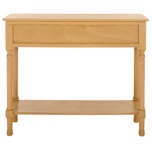 Safavieh Halton 2Drw Console Table Camel 35.5" x 13" x 29.5"