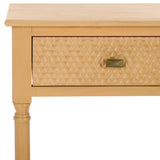 Safavieh Halton 2Drw Console Table Camel 35.5" x 13" x 29.5"