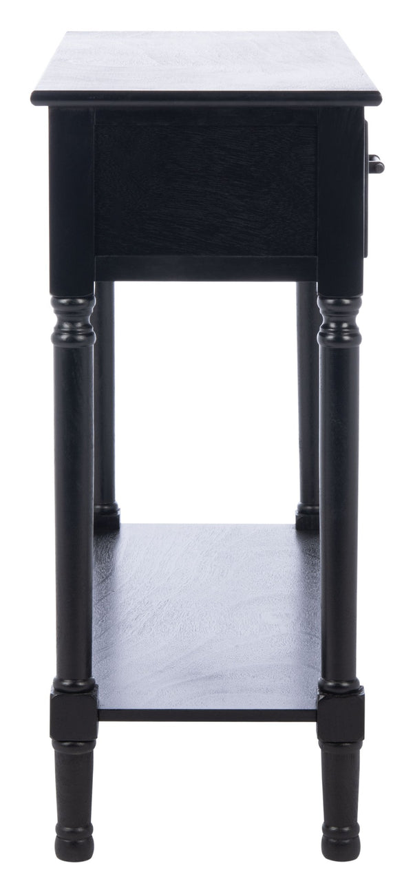 Safavieh Ryder Versatile Console Table With Striated Drawer Fronts For Stylish Storage In Any Space Black CNS5719B