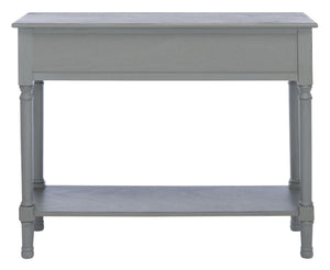 Safavieh Ryder Versatile Console Table With Striated Drawer Fronts For Stylish Storage In Any Space Distressed Grey CNS5719C
