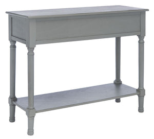 Safavieh Ryder Versatile Console Table With Striated Drawer Fronts For Stylish Storage In Any Space Distressed Grey CNS5719C
