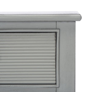 Safavieh Ryder Versatile Console Table With Striated Drawer Fronts For Stylish Storage In Any Space Distressed Grey CNS5719C