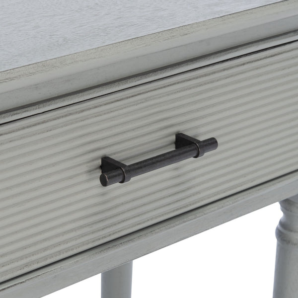 Safavieh Ryder Versatile Console Table With Striated Drawer Fronts For Stylish Storage In Any Space Distressed Grey CNS5719C