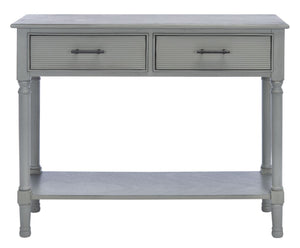 Safavieh Ryder Versatile Console Table With Striated Drawer Fronts For Stylish Storage In Any Space Distressed Grey CNS5719C