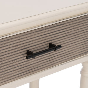 Safavieh Ryder Versatile Console Table With Striated Drawer Fronts For Stylish Storage In Any Space Distressed White / Greige Drawers CNS5719D
