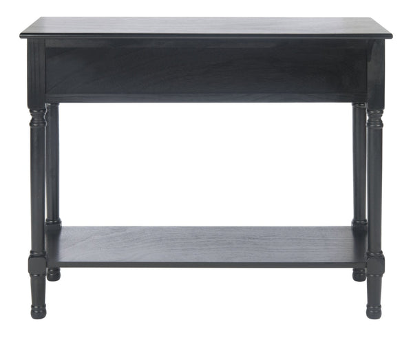 Safavieh Tate Console Table - Classic Turned-Leg Design With Spacious Storage Drawers For Your Home Decor Black CNS5720B