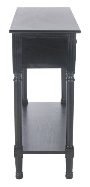 Safavieh Tate Console Table - Classic Turned-Leg Design With Spacious Storage Drawers For Your Home Decor Black CNS5720B