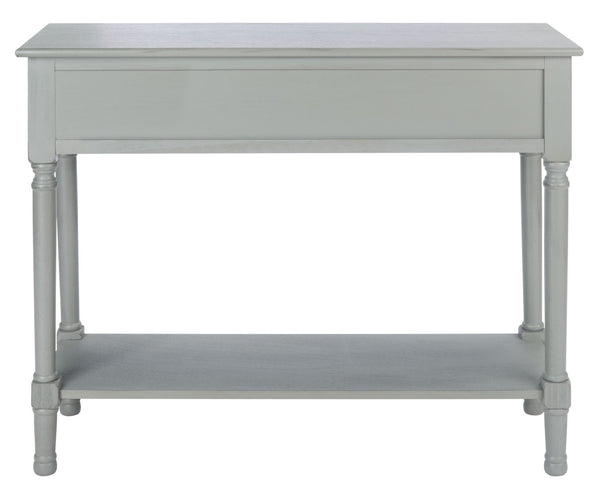 Safavieh Tate Console Table - Classic Turned-Leg Design With Spacious Storage Drawers For Your Home Decor Distressed Grey CNS5720C