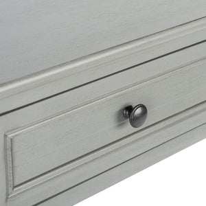 Safavieh Tate Console Table - Classic Turned-Leg Design With Spacious Storage Drawers For Your Home Decor Distressed Grey CNS5720C