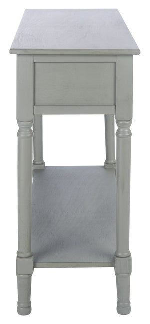 Safavieh Tate Console Table - Classic Turned-Leg Design With Spacious Storage Drawers For Your Home Decor Distressed Grey CNS5720C