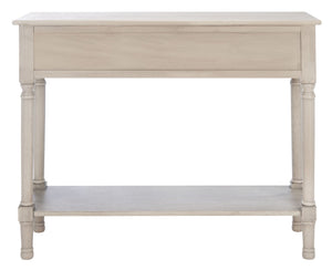 Safavieh Tate Console Table - Classic Turned-Leg Design With Spacious Storage Drawers For Your Home Decor Greige CNS5720D
