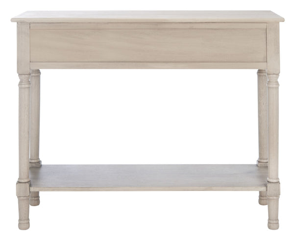 Safavieh Tate Console Table - Classic Turned-Leg Design With Spacious Storage Drawers For Your Home Decor Greige CNS5720D
