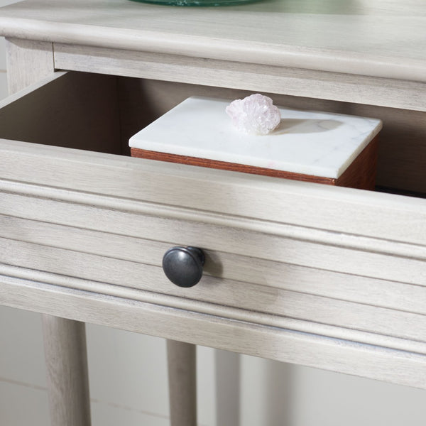 Safavieh Tate Console Table - Classic Turned-Leg Design With Spacious Storage Drawers For Your Home Decor Greige CNS5720D
