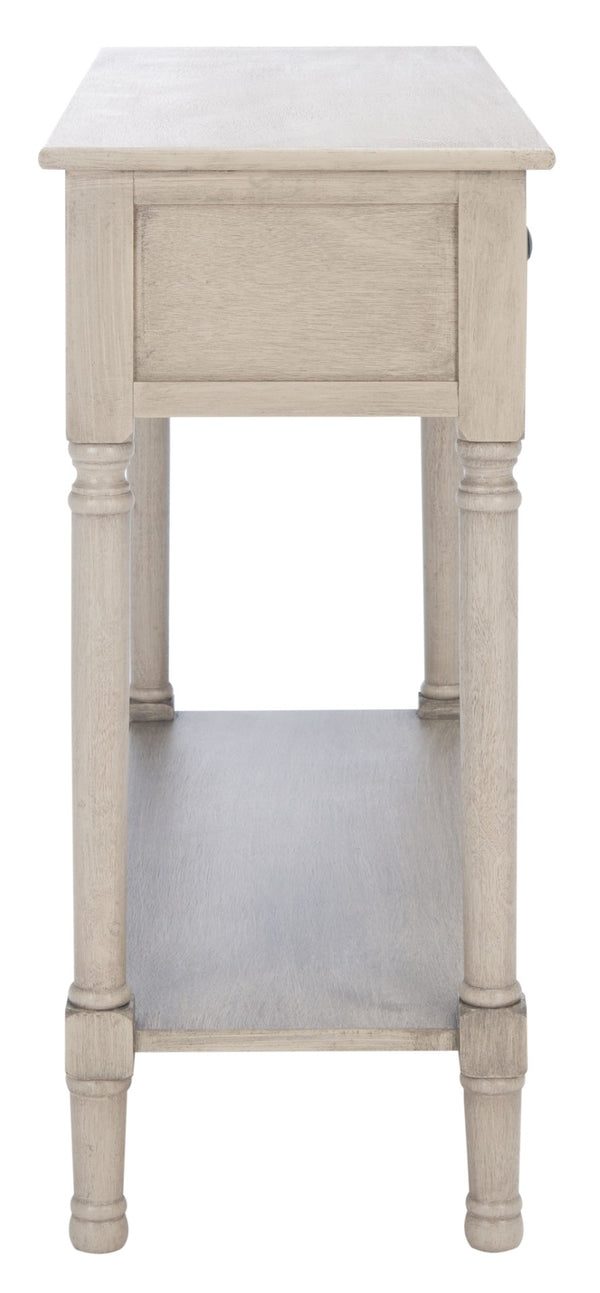 Safavieh Tate Console Table - Classic Turned-Leg Design With Spacious Storage Drawers For Your Home Decor Greige CNS5720D