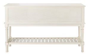 Safavieh Tate Console Table – Elegant Farmhouse Design With Turned Legs, Storage Drawers, And Timeless Charm Distressed White CNS5722A