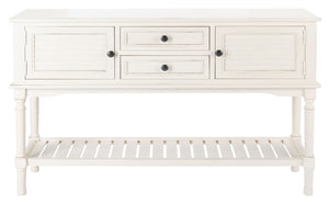 Safavieh Tate Console Table – Elegant Farmhouse Design With Turned Legs, Storage Drawers, And Timeless Charm Distressed White CNS5722A