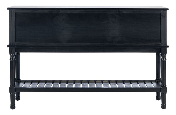 Safavieh Tate Console Table – Elegant Farmhouse Design With Turned Legs, Storage Drawers, And Timeless Charm Black CNS5722B