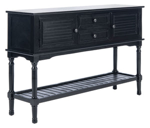 Safavieh Tate Console Table – Elegant Farmhouse Design With Turned Legs, Storage Drawers, And Timeless Charm Black CNS5722B