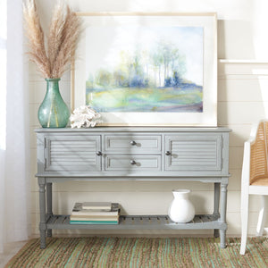 Safavieh Tate Console Table – Elegant Farmhouse Design With Turned Legs, Storage Drawers, And Timeless Charm Distressed Grey CNS5722C