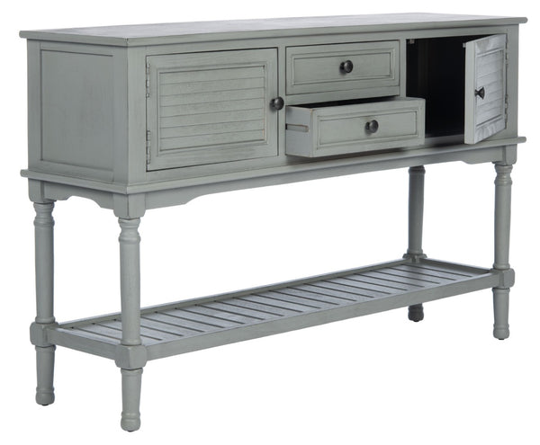 Safavieh Tate Console Table – Elegant Farmhouse Design With Turned Legs, Storage Drawers, And Timeless Charm Distressed Grey CNS5722C