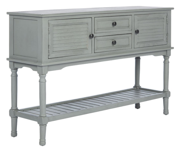 Safavieh Tate Console Table – Elegant Farmhouse Design With Turned Legs, Storage Drawers, And Timeless Charm Distressed Grey CNS5722C
