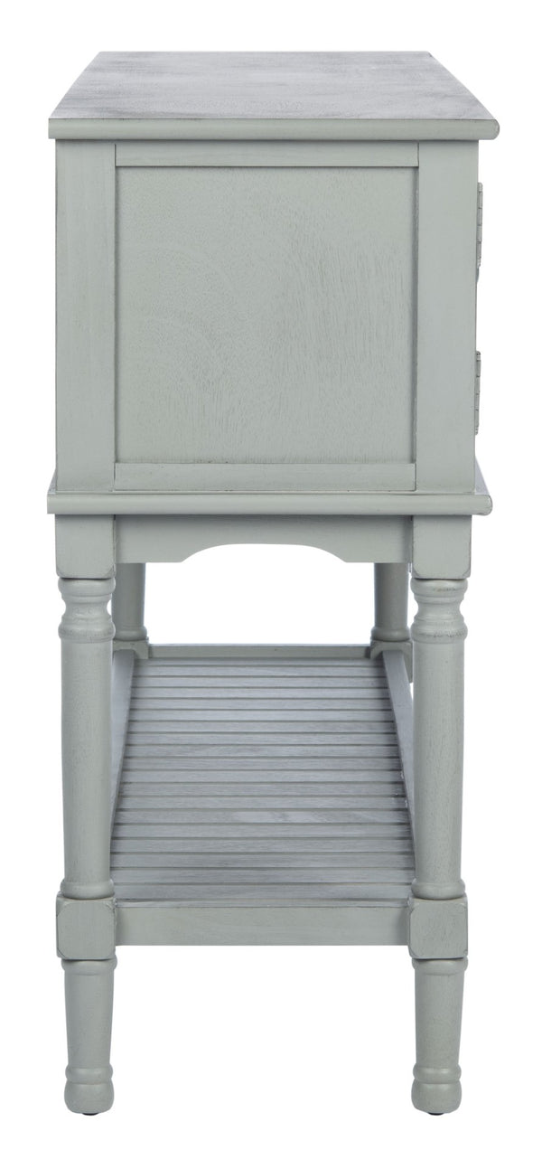 Safavieh Tate Console Table – Elegant Farmhouse Design With Turned Legs, Storage Drawers, And Timeless Charm Distressed Grey CNS5722C